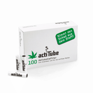 ActiTube 100er Pack.100 Aktivkohlefilter für ein frisches Raucherlebnis