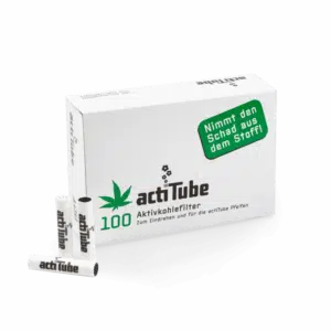 ActiTube 100er Pack.100 Aktivkohlefilter für ein frisches Raucherlebnis